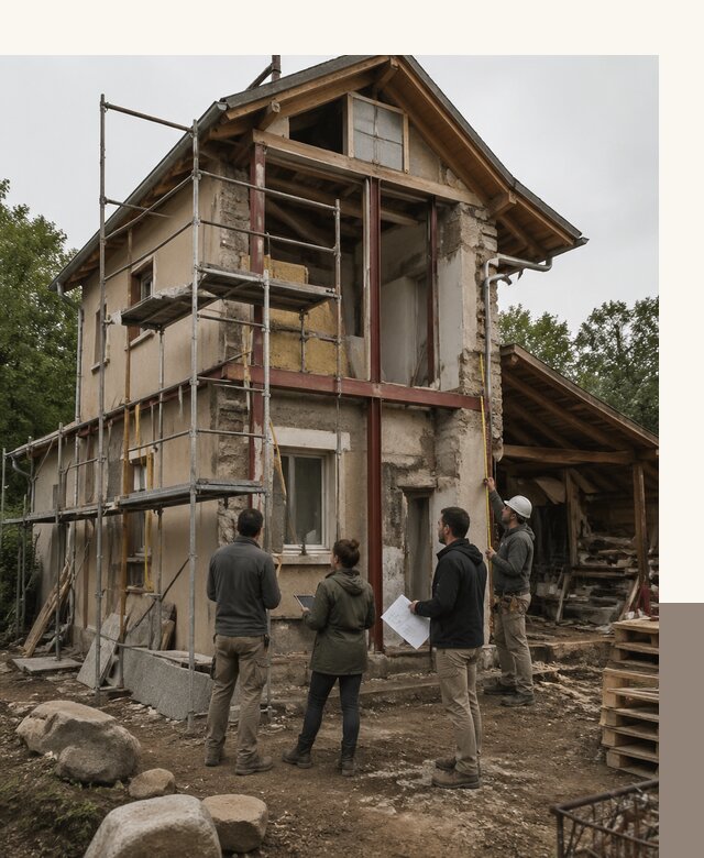 Реконструкция загородного дома под ключ в Дивногорске от бюро