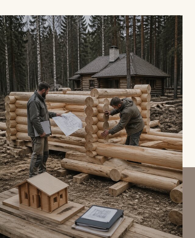 Проектирование и строительство домов из бревна в Дивногорске